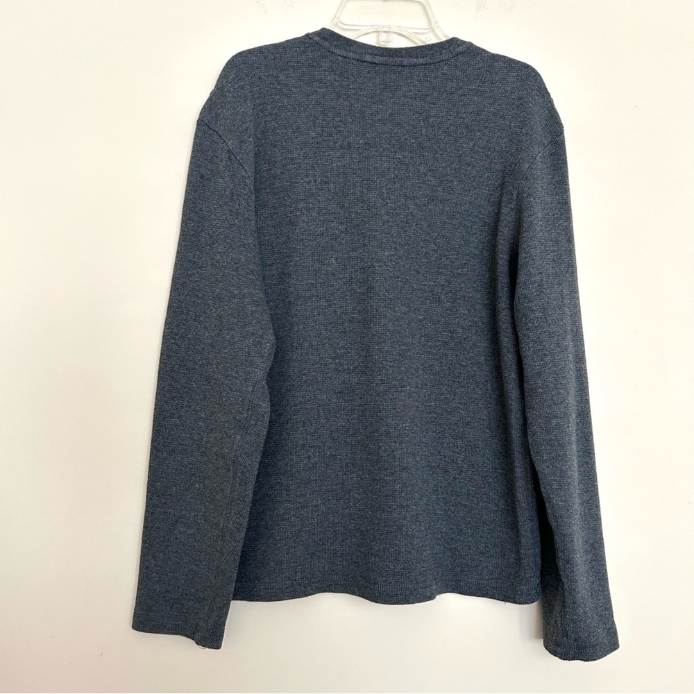 Marc Ecko Men’s Dark Gray Long Sleeve Henley - Picture 5 of 5